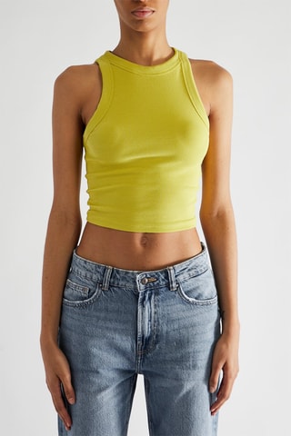 Crop top - Verde-claro