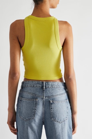 Crop top - Verde-claro