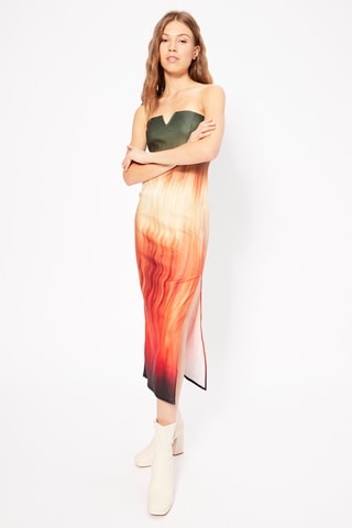 Robe midi - Vert