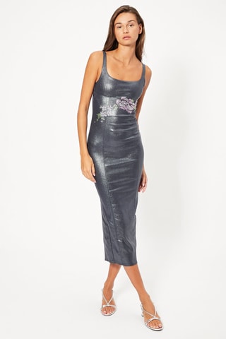Robe midi - Gris