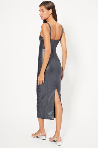 Robe midi - Gris