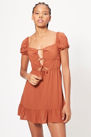 Robe patineuse - Marron