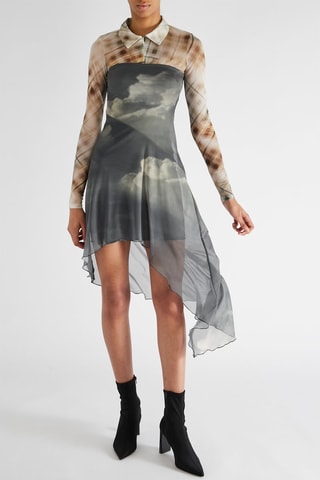 Robe bustier - Gris
