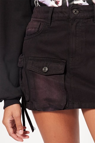 Minijupe taille haute - Noir