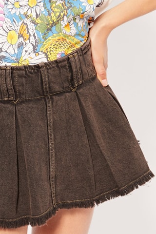 Minijupe en jean - Noir