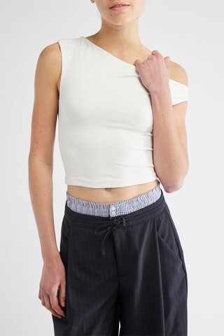 Top asymétrique - Blanc