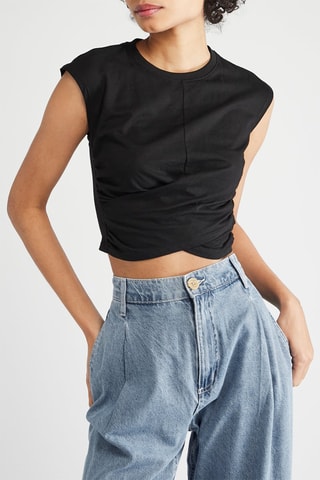 2 crop tops - Blanc et noir