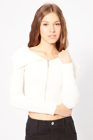 Gilet court - Ecru