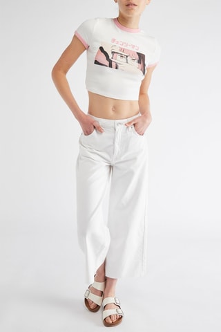 Pantalon wide legs - Blanc
