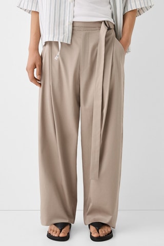 Pantalon wide legs - Beige