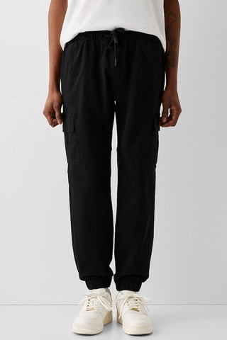 Pantalon jogger regular - Noir
