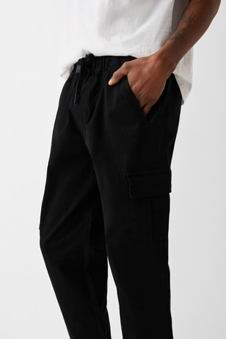 Pantalon jogger regular - Noir
