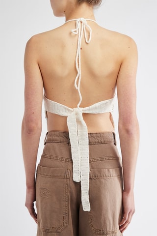 Top en crochet - Ecru