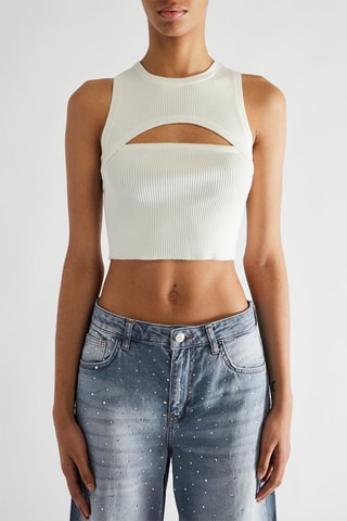 Crop top - Blanc