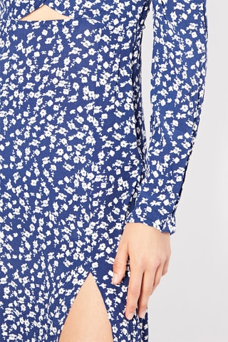 Robe midi - Bleu marine