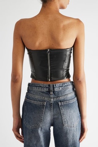 Top bustier - Noir