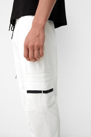 Pantalon jogger regular - Blanc