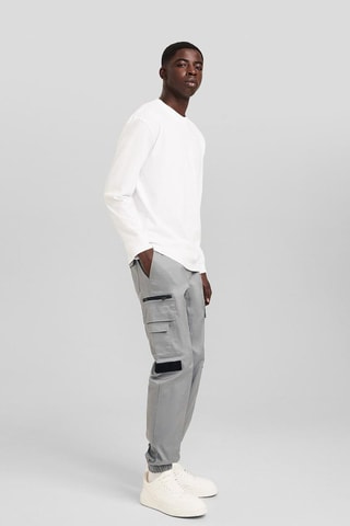 Pantalon cargo - Gris