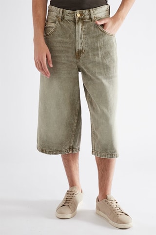Bermuda en jean - Beige