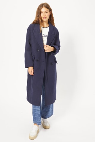 Manteau long - Bleu marine