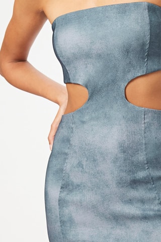 Robe bustier - Bleu