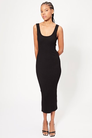 Robe midi- Noir