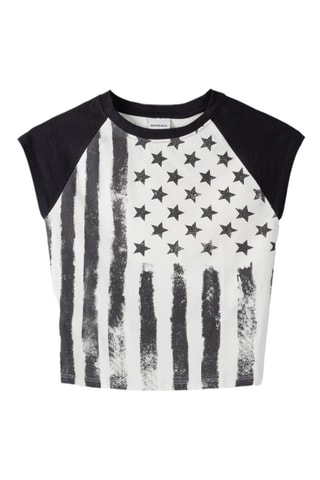 T-shirt - Anthracite et blanc