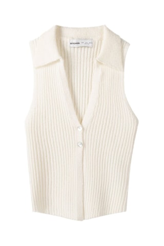 Gilet sans manches - Ecru