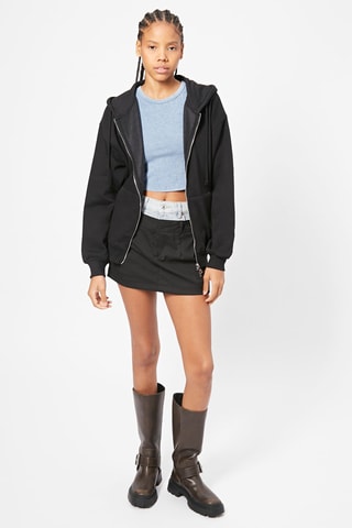 Sweat oversize à capuche - Noir