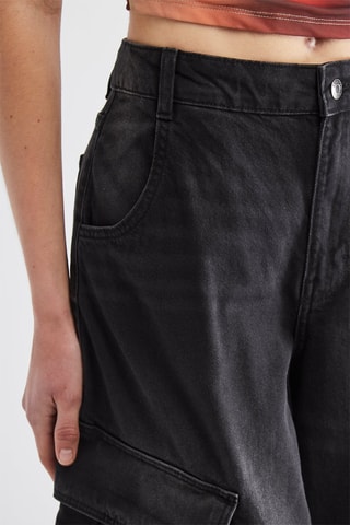 Bermuda en jean - Noir