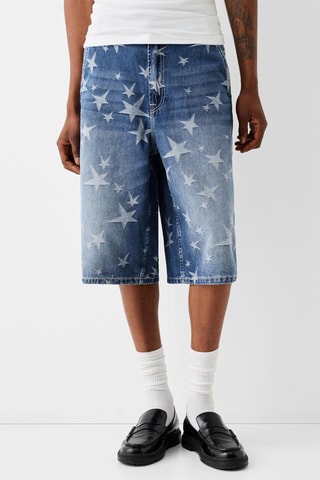 Bermuda en jean - Bleu