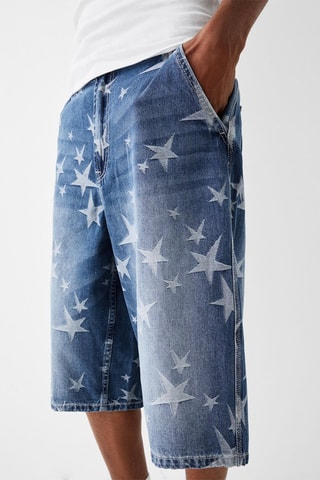 Bermuda en jean - Bleu