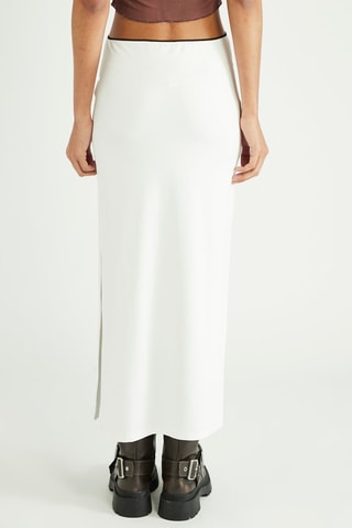 Jupe midi - Blanc
