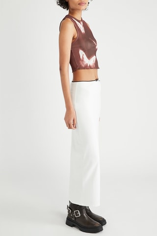Jupe midi - Blanc