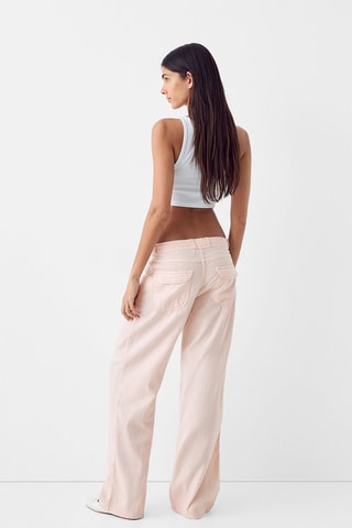 Pantalon en lin - Rose