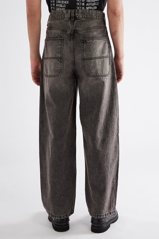 Pantalon skater taille haute - Marron