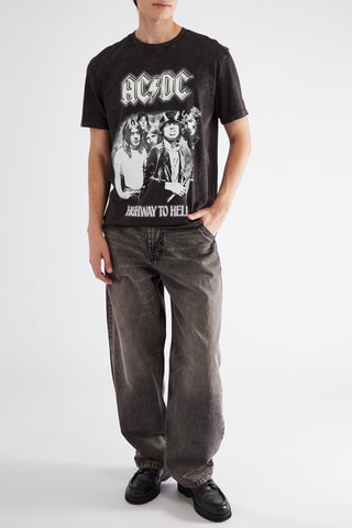 Pantalon skater taille haute - Marron