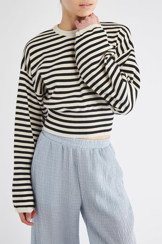 Pull - Ecru et noir