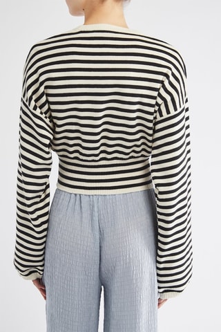 Pull - Ecru et noir