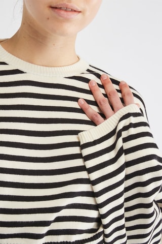 Pull - Ecru et noir