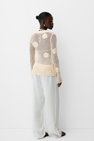 Chemisier en crochet - Beige