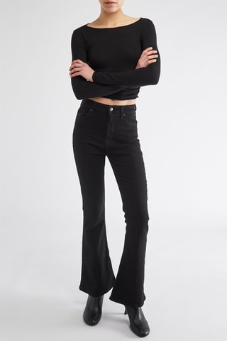 Pantalon flare - Noir