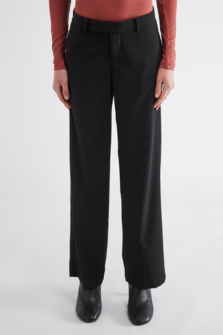 Pantalon droit taille basse - Noir