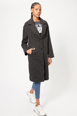 Manteau - Anthracite et écru