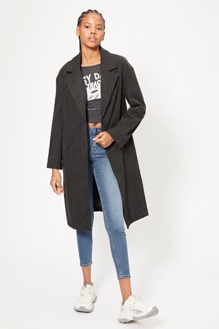 Manteau - Anthracite et écru