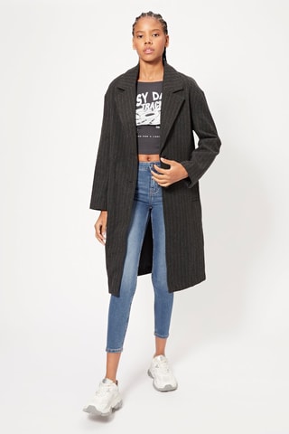 Manteau - Anthracite et écru