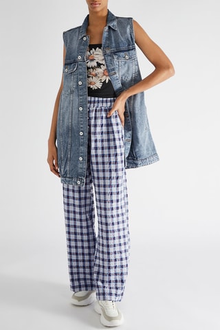 Veste oversize en jean - Bleu