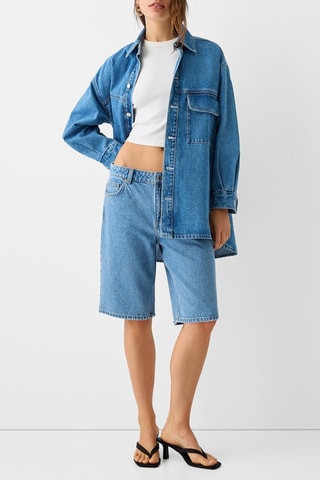 Chemisier oversize - Bleu