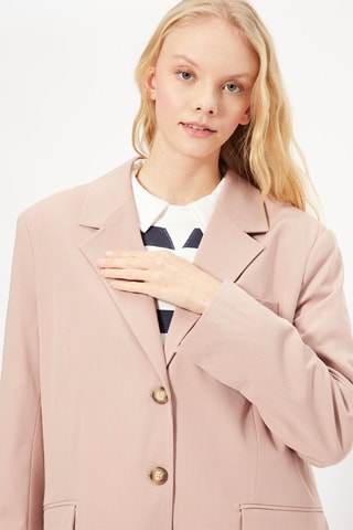 Veste longue Rose