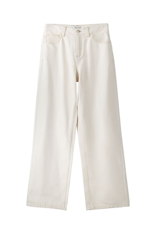 Pantalon wide legs - Ecru